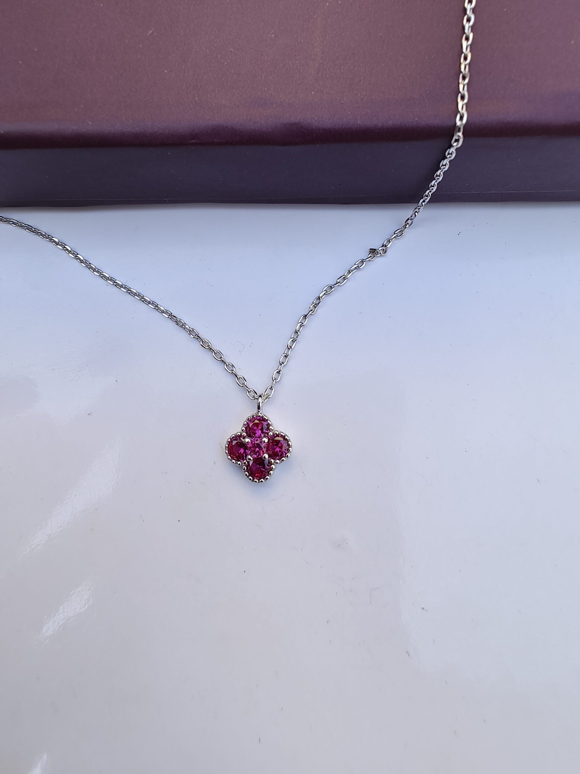 The Ruby Blossom pendant